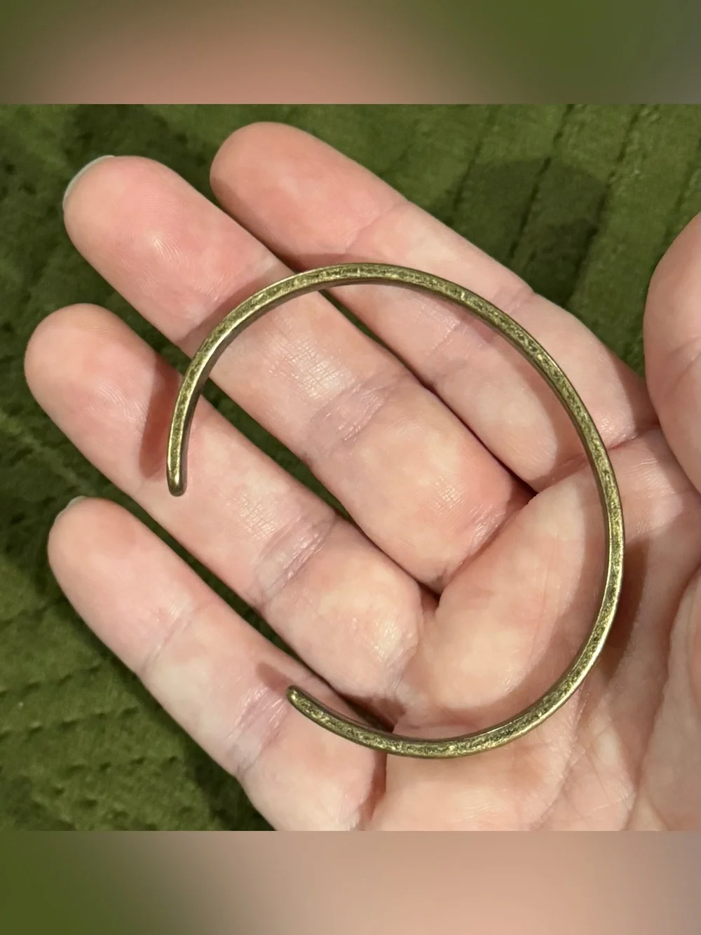 Classic Brass Geometric Cuff Bracelet